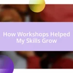 How Workshops Helped My Skills Grow